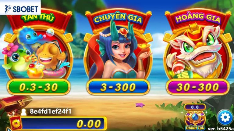 Chọn phòng chơi bắn cá -> Tham gia cược