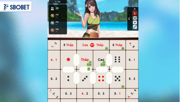Hướng dẫn cá cược Thai Hi Lo tại nhà cái Sbobet