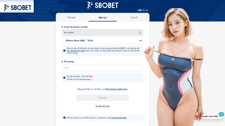 Hướng dẫn rút tiền Sbobet chuẩn chỉnh, không nhầm lẫn